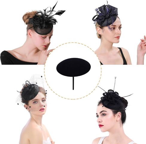 10Pcs Fascinator Base, Round Hat Base, Fascinator Hat Base, Sinamay Hat Base, Millinery Women Hat Cocktail Hat Craft Material Supply, EVA Millinery Base for DIY Party Wedding Church Lolita Hat in Saudi Arabia