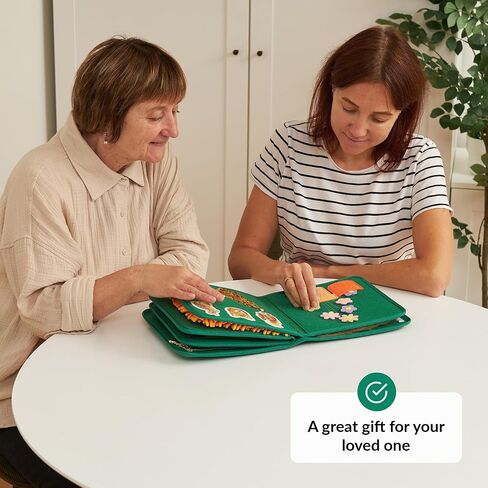 Fidget Book for Elderly | Fidget Blanket for Dementia | Dementia Products for Elderly | Gift and Activities for Seniors with Alzheimer’s or Dementia | Sensory Fidget Toys in Saudi Arabia