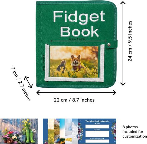 Fidget Book for Elderly | Fidget Blanket for Dementia | Dementia Products for Elderly | Gift and Activities for Seniors with Alzheimer’s or Dementia | Sensory Fidget Toys in Saudi Arabia