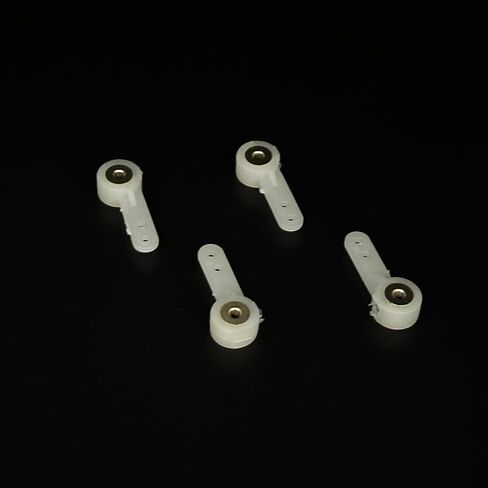 4pcs RC Airplane Landing Gear Wheel Arm Arm Nylon Servo Armens for RC طائرة طائرة مروحية DIY Model Parts (فتحة 2.6 مم) in Kuwait