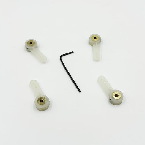 4pcs RC Airplane Landing Gear Wheel Arm Arm Nylon Servo Armens for RC طائرة طائرة مروحية DIY Model Parts (فتحة 2.6 مم) in Kuwait