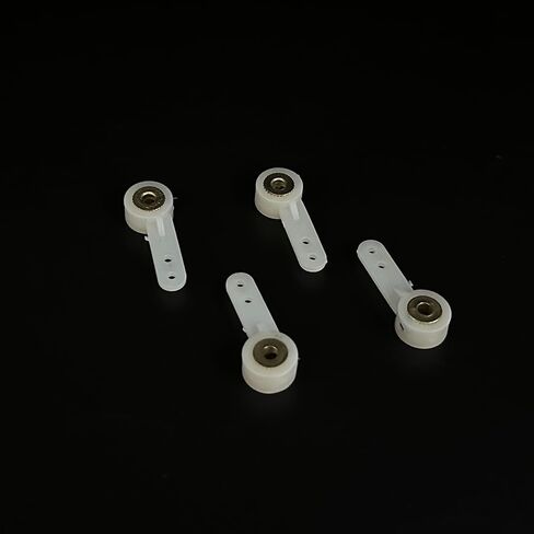 4pcs RC Airplane Landing Gear Wheel Arm Arm Nylon Servo Armens for RC طائرة طائرة مروحية DIY Model Parts (فتحة 2.6 مم) in Kuwait