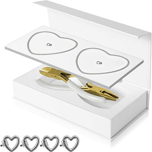 HERSIN Permanent Bracelet Kit Forever Bracelet Making for Couples Gift Friendship Bracelets DIY Locked Bracelet Christmas Valentine's Day for His and Her Bracelets Jewelry Gifts in Saudi Arabia