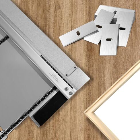 100 Pcs Replacement Mat Cutter Blades Stainless Steel Mat Cutters for Picture Frames with Storage Box Durable Precision Cutting Blades for Professional Arts and Crafts Projects (100 PCS) in Saudi Arabia