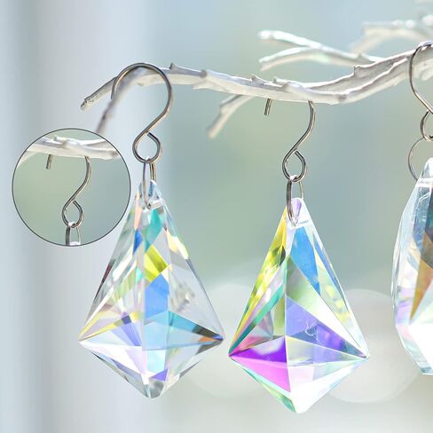 300pcs Crystal Beads S Shape Hooks DIY for Arts & Crafts, Chandelier Suncatchers,Homemade Jewelry Making Crystal Lamps, Crystal Curtain, Crystal Garland(Silver) in Kuwait