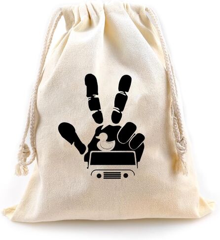 LANBAIHE You've Been Ducked | Rubber Duck Drawstring Bag | Duck Duck Bag | Reusable Rubber Duck Bag | 13 x 10 inches | Great Gift for Any Duck Enthusiast | Rubber Duck Bag, Off White in Kuwait