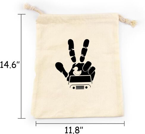 LANBAIHE You've Been Ducked | Rubber Duck Drawstring Bag | Duck Duck Bag | Reusable Rubber Duck Bag | 13 x 10 inches | Great Gift for Any Duck Enthusiast | Rubber Duck Bag, Off White in Kuwait