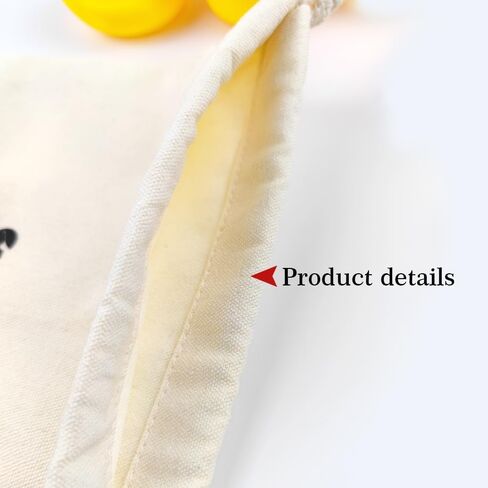 LANBAIHE You've Been Ducked | Rubber Duck Drawstring Bag | Duck Duck Bag | Reusable Rubber Duck Bag | 13 x 10 inches | Great Gift for Any Duck Enthusiast | Rubber Duck Bag, Off White in Kuwait