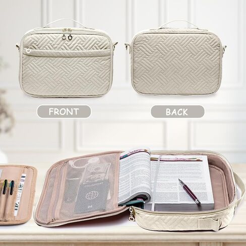 IMAGINING Bible Cover for Women - Stylish Large Bible Covers - Bible Case with Handles - Bible Bag Journal Case - Bible Carrying Case for Women - Bible Gift - Book Protector for Book Lovers in Saudi Arabia