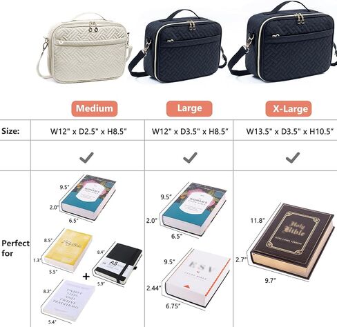 IMAGINING Bible Cover for Women - Stylish Large Bible Covers - Bible Case with Handles - Bible Bag Journal Case - Bible Carrying Case for Women - Bible Gift - Book Protector for Book Lovers in Saudi Arabia