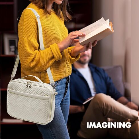 IMAGINING Bible Cover for Women - Stylish Large Bible Covers - Bible Case with Handles - Bible Bag Journal Case - Bible Carrying Case for Women - Bible Gift - Book Protector for Book Lovers in Saudi Arabia
