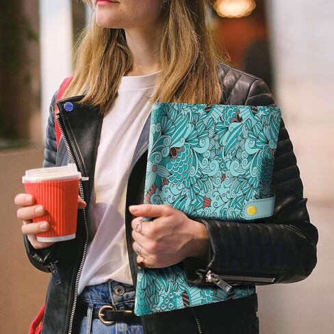 BVYA Padfolio Portfolio Case with Snap Closure, Conference Folder Executive Business Padfolio with Document Sleeve,Letter/A4 Size Clipboard,Business Card Holders, Cell Phone Holder in Kuwait