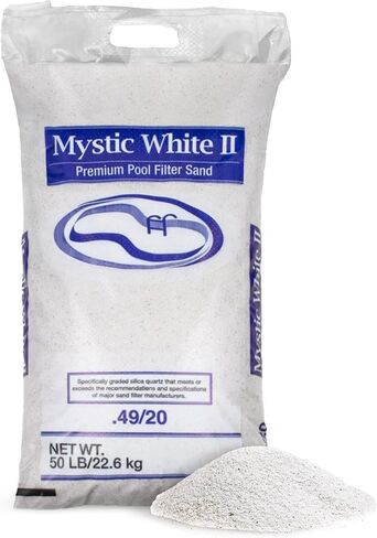 فلتر رمل لحمام السباحة من Mystic White II - حقيبة بوزن 22.67 كجم in Kuwait