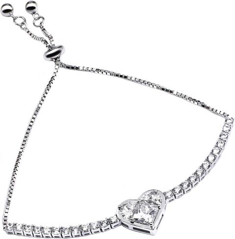 Tennis Bracelets for Women I 4.35CT Moissanite Charm Bracelet I 18K Gold Plated Sterling Silver Bracelet in Kuwait