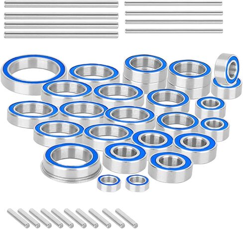 Sealed Bearings Kit RC Upgrade Parts for 1/10 Kraton 4S BLX (V1,V2),Outcast 4S BLX(V1,V2).Bearings Kit Hops Up.Black. in Saudi Arabia