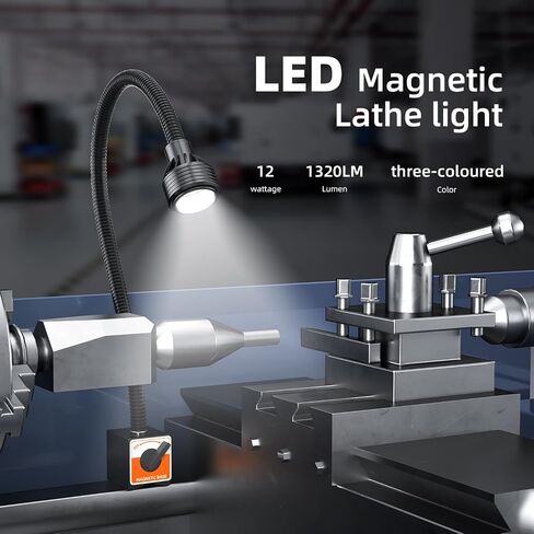 Led Magnetic Work Light 400mmFlexible Gooseneck lamp 500 Lumens 120 Volt for Sewing Machine Lathe Milling DrillPressindustrial Lighting in Saudi Arabia