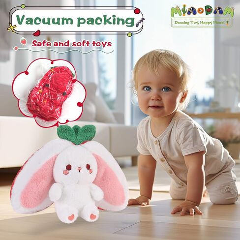 MIAODAM Halloween Bunny Stuffed Animal Plush,Reversible Pumpkin Bunny Plushies Pillow, Cute Rabbit Plush Toy Gift for Baby Toddler Girls Boys (11inch) in Saudi Arabia