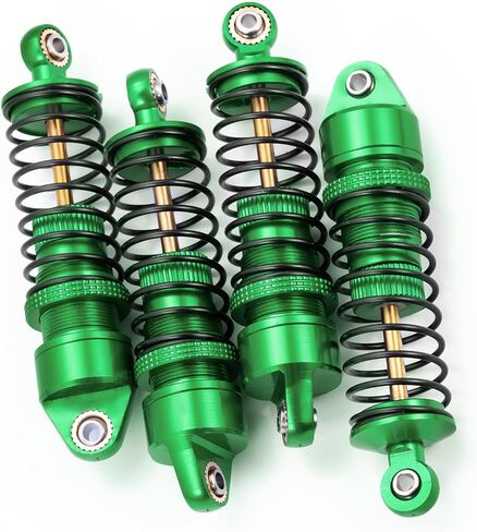 Aluminum Shock Set 58mm Front Rear Shocks Damping Shock Absorber Damper for Arrma 1:18 Granite Grom/Typhon Grom Mega 380-ARA2106 Truck Upgrade Parts (Titanium Silver) in Saudi Arabia