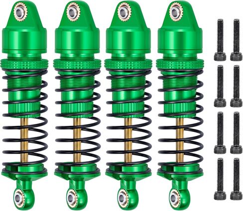 Aluminum Shock Set 58mm Front Rear Shocks Damping Shock Absorber Damper for Arrma 1:18 Granite Grom/Typhon Grom Mega 380-ARA2106 Truck Upgrade Parts (Titanium Silver) in Saudi Arabia