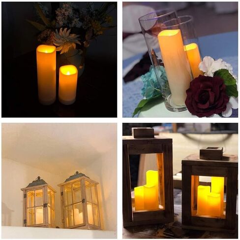 Aignis Flickering Flameless Candles Battery Operated Candles LED Candles with Remote Timer for Home/Wedding/Birthday/Holiday Decor, Cherry Blossom Pink 3D Flame Set of 3 (D3 xH4 5" 6") in Saudi Arabia
