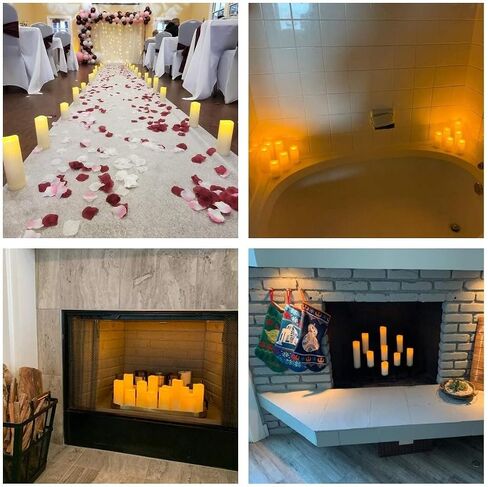 Aignis Flickering Flameless Candles Battery Operated Candles LED Candles with Remote Timer for Home/Wedding/Birthday/Holiday Decor, Cherry Blossom Pink 3D Flame Set of 3 (D3 xH4 5" 6") in Saudi Arabia