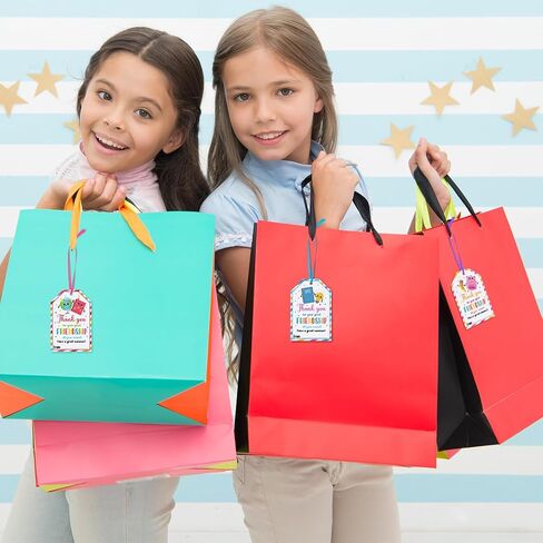 60 Pcs End of School Year Teacher Style Gift Tags with Strings Classroom Thank You Appreciation Gift Tags Graduation Summer Party Favor in Kuwait