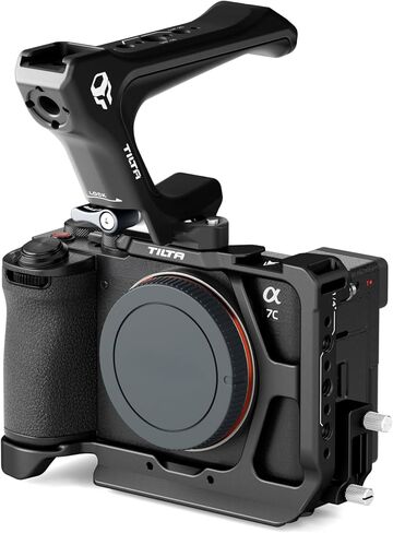Tilta Base Kit for a7C II / a7C R | Includes: Full Camera Cage | LWS Baseplate | NATO Top Handle | 15mm rods | 18mm NATO Rail Attachment (Black) in Kuwait