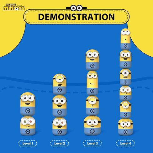 Minions Blind Box Action Figures 1 Pcs, Mini Collectible Stacking Toys for Home Decor Desk Accessories, Despicable Me Gifts for Adults & Kids Age 3+, Q-Topping Classic Series, 1 Blind Bag in Saudi Arabia