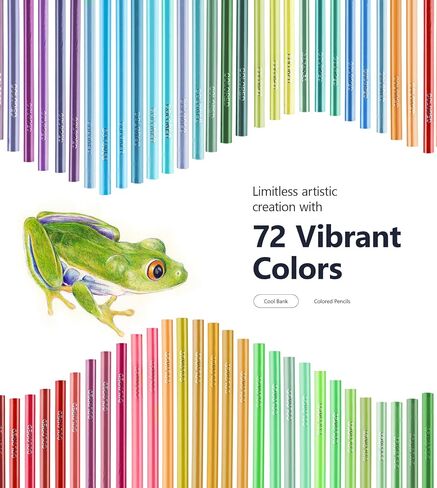 72 Pack Coloring Pencils, Colored Pencils for Adult Coloring Books with Soft Oil-Based Cores, Color Pencil Set for Sketching Blending Layering, Art Supplies for Kids Teens Adults Beginners Artists in Saudi Arabia
