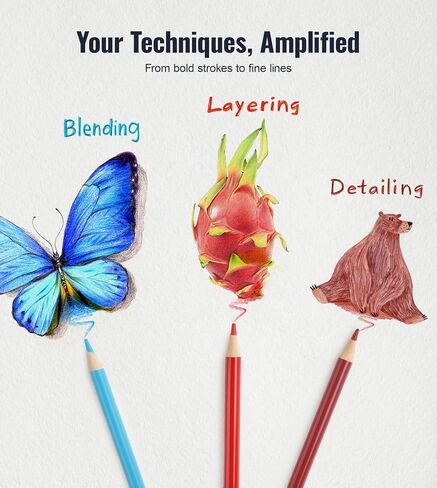 72 Pack Coloring Pencils, Colored Pencils for Adult Coloring Books with Soft Oil-Based Cores, Color Pencil Set for Sketching Blending Layering, Art Supplies for Kids Teens Adults Beginners Artists in Saudi Arabia