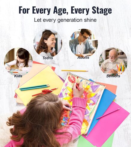 72 Pack Coloring Pencils, Colored Pencils for Adult Coloring Books with Soft Oil-Based Cores, Color Pencil Set for Sketching Blending Layering, Art Supplies for Kids Teens Adults Beginners Artists in Saudi Arabia