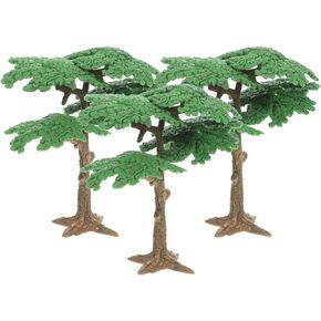 NUOBESTY 3pcs Fake Trees Model Train Miniature Scenery Architecture Trees Railroad Scenery Diorama Tree for DIY Scenery Landscape Dollhouse