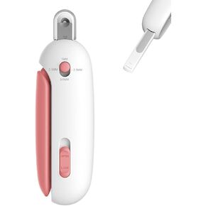 Pett Nail Clipper للقطط - لطف ثقب مستدير لطيف مع تخزين الغبار | حجم قابل للتعديل وملف الأظافر المخفي | أداة الاستمالة للحيوانات الأليفة للرعاية الآمنة والمحبة (الأزرق)