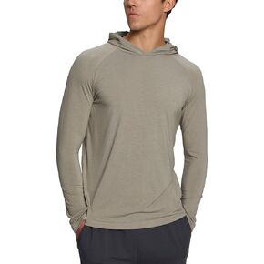 BAMBOO COOL Men's UPF 50+ Athletic Hoodies Soft Lightweight Sweatshirts Long Sleeve Pullover Sun Protection Hoodie Tops in Kuwait