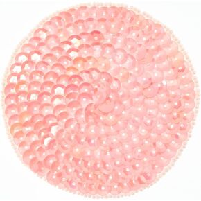 Expo International Large Dot Sequin Patches/Appliques, Pink