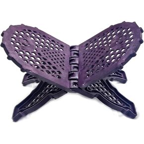 Rahel Holy Book Stand for Pooja puja Gita Quran Bible Stand Holder. Folding Religious Plastic Prayer Wooden Book (Small, Blue) in Kuwait