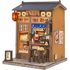 KuteBee Book Nook Kit - DIY Miniature House Dollhouse Kit للبالغين والمراهقين ، BookNook Tiny Japanese House Reshelf اللغز الخشبي ثلاثي الأبعاد ، هدايا للعائلة ، الأصدقاء (Morita -ya)