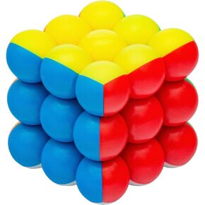 Magic Cube,3D Magic Creative Decompression Cube for Kids and Adults Carbon
