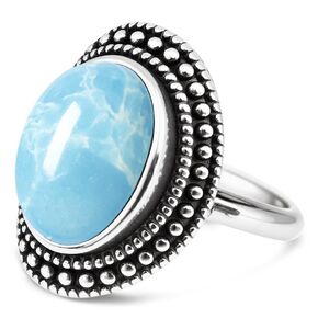 طبيعية بيضاوية اللون الأخضر الخضراء من حجر اليشم بوهو ، رجعية عتيقة S925 Sterling Silver Crystal Quartz Gemstone Bohemian Bohemian Ring Jewelry for Women (A03_Dongling Jade ، 8)
