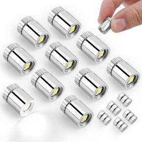 10pcs مصابيح LED الصغيرة ، مصابيح LED LED صغيرة تعمل بالبطارية مصابيح صغيرة مصغرة مصغرة مصغرة للورق للورق فانوس الحفلات الحرف الملحقات دمية (الضوء الأبيض)