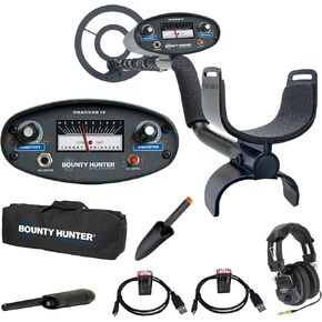 Bounty Hunter TK4 Tracker IV Metal Detector with 8-inch Waterproof Coil & Garmin 010-02504-00 Dash Cam Mini 2, Tiny Size, 1080p and 140-degree FOV