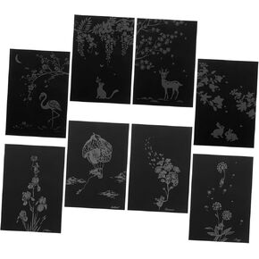 Toyvian 8pcs Scratch Paint