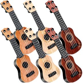 10 بوصة أطفال لعبة الغيتار 3 PCS Mini Toddler Guitars 4 سلاسل الجيتار القيثارة القيثارات الموسيقية Guitars للطفل المبتدئ