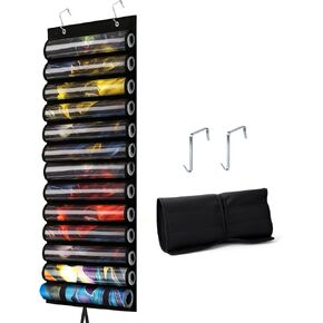 Mity Rain 12+1 Playmat Tube حامل لـ MTG مع فتحة الأنبوب ، حقيبة تخزين Holder Playmat معلقة ، حماية شفافة PVC مع فتحات الوصول السريع ، تناسب الحصير القياسية 24 × 14 متوافقة مع TCG/MTG