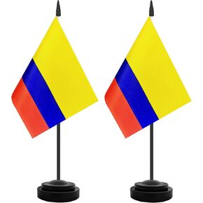 2 Pack USA Desk Flag ، أعلام مكتب الطاولة الأمريكية ، علم سطح المكتب الصغيرة المصغرة مع 12 "" القطب الأسود الصلب والقاعدة السوداء ، الفصول الدراسية ، المكاتب Decoration Decoration (الولايات المتحدة الأمريكية)
