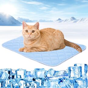 Cooling Mat for Dogs, 35"x23" Cats Cooling Mat, Premium Pets Cool Pad for Crate Kennel, Indoor Cats Cool Sleeping Bed, Q-MAX >0.45, Pets Cool Pad for Summer (Large)