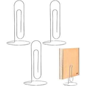 4 حزمة ورقة مقطع ورقة كبيرة للحامل للمكتب ، حامل رسائل ، ورقة موقف للمكتب ، خطاب وشراب تخزين ، منظم البريد ملحقات مكتب سطح المكتب ديكور المكتب (الذهب الوردي)