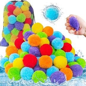 120 PCS كرات مياه قابلة لإعادة الاستخدام ، وبالونات Soaker القابلة لإعادة الاستخدام ، والأطفال في الهواء الطلق كرات المياه ، وكرة الألعاب الصيفية لمسبح ، والفناء الخلفي ، والفتيات الفتيات الحفلات.