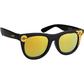 Sun-Staches Pikachu Sports Wrap Sunglasses for Kids, Official Pokémon Arkaid Shades with UV400, One Size Fits Most Kids