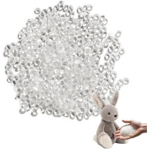 Poly Pellets Weighted Stuffing Beads, Doll Stuffing Beads Polyethylene Filler Beads Craft Stuffing Beads 100g/3.52oz Weighted Beads for Stuffed Animals, Toys, Bean Bags, Pillows, Weighted Blankets